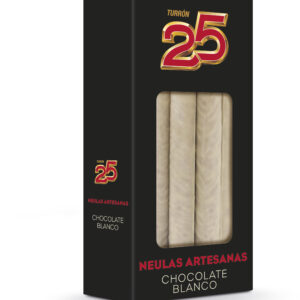 Barquillo de chocolate blanco