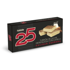 Turrón de leche merengada con canela calidad suprema